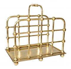 American Aesthetic Brass Wood Caddy - 4789138