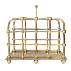 American Aesthetic Brass Wood Caddy - 4789158