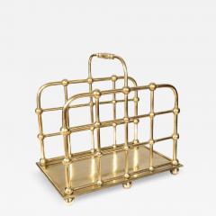 American Aesthetic Brass Wood Caddy - 4790024
