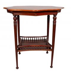 American Aesthetic Mahogany and Inlaid Table - 4137388