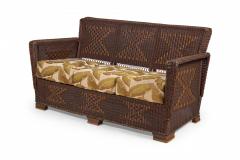 American Art Deco 3 Piece Wicker Salon Set - 2794637