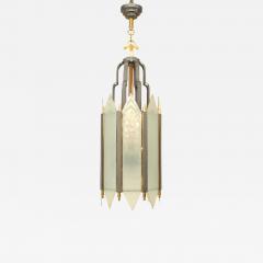 American Art Deco Iron Cylindrical Form Lantern - 739437