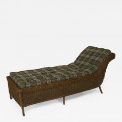 American Art Deco Natural Wicker Backless Recamier - 635034