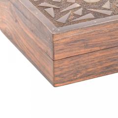 American Art Deco Rosewood and Brass Box - 4675353