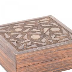 American Art Deco Rosewood and Brass Box - 4675354