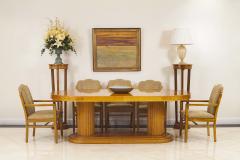 American Art Deco Scalloped Arm Chairs - 1378566