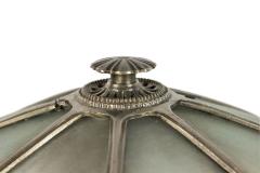 American Art Deco Silvered Metal Table Lamp - 4631288