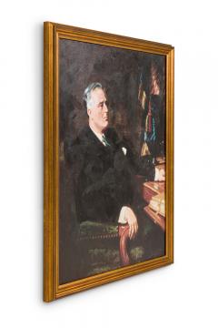 American Art Deco Style Portrait of Franklin D Roosevelt - 4640214