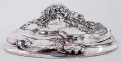 American Art Nouveau Paperclip with Long Tressed Nymph - 3986492