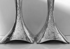 American Art Nouveau Sterling Candlesticks International Sterling C 1910 - 1055401