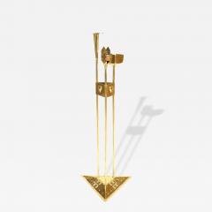 American Arts Crafts Brass Smoking Stand - 4522486