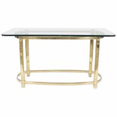 American Brass and Glass Center Table - 4656801