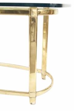 American Brass and Glass Center Table - 4656802
