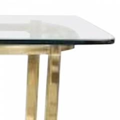 American Brass and Glass Center Table - 4656803