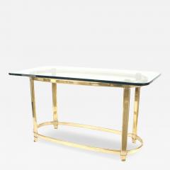 American Brass and Glass Center Table - 4708730