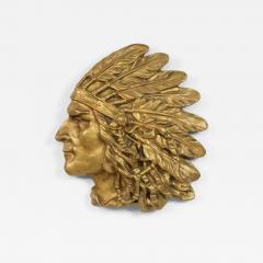 American Bronze Indian Head Wall Plaque - 4690125