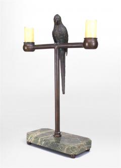 American Bronze Parrot Candelabra - 4322570