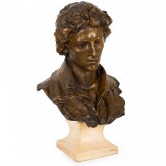 American Bronze Sculpture Bust Percy Shelley 1912 by William Partridge - 4439198