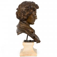 American Bronze Sculpture Bust Percy Shelley 1912 by William Partridge - 4439200