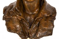 American Bronze Sculpture Bust Percy Shelley 1912 by William Partridge - 4439203