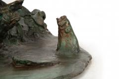 American Bronze Sculpture Fountain Undine 1914 by Edward Berge - 4800598