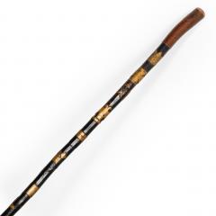 American Carved Folk Art Masonic Walking Stick Cane - 4583914