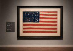 American Centennial Celebration Flag Stars Forming 1776 1876  - 4751860