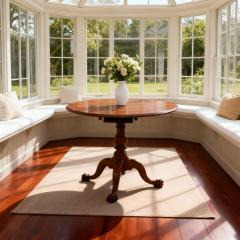 American Chippendale Carved Tilt Top Ball and Claw Tea Table ca 1770 - 4417033
