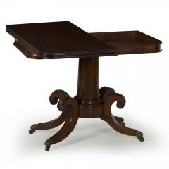 American Classical Birch Card Table circa 1830 50 - 787114