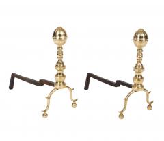 American Classical Brass Andirons - 4485151
