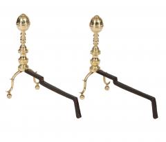 American Classical Brass Andirons - 4485155
