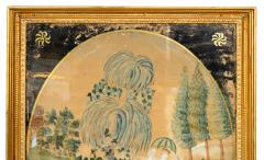 American Classical Schoolgirl Watercolor Of Moses in The Bulrushes  - 4723540