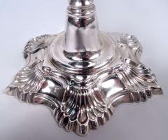 American Colonial Sterling Silver Candlesticks After Myer Myers - 4337514