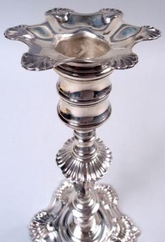 American Colonial Sterling Silver Candlesticks After Myer Myers - 4337515