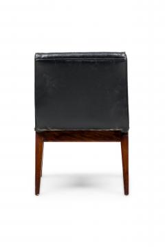 American Conetemporary Sabored Leg Black Slipper Chair - 4671934