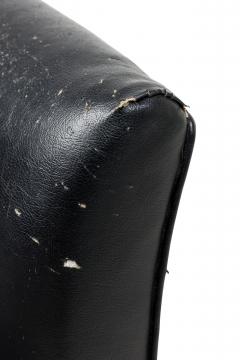 American Conetemporary Sabored Leg Black Slipper Chair - 4671936