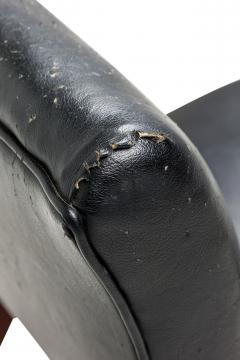 American Conetemporary Sabored Leg Black Slipper Chair - 4671939