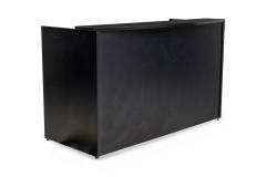 American Contemporary Black Laminate Suspended Twin Pedestal Reception Desk - 4665574