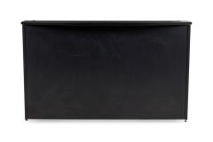 American Contemporary Black Laminate Suspended Twin Pedestal Reception Desk - 4665575