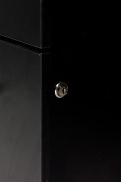 American Contemporary Black Laminate Suspended Twin Pedestal Reception Desk - 4665579