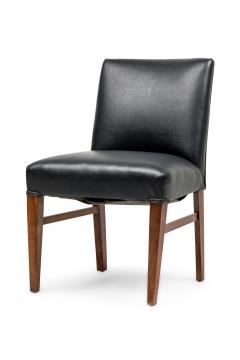 American Contemporary Black Leather Side Chair - 4673003