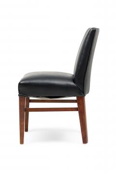 American Contemporary Black Leather Side Chair - 4673005