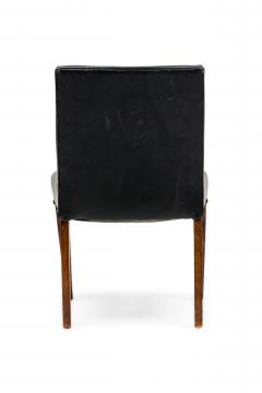 American Contemporary Black Leather Side Chair - 4673007