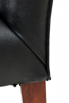 American Contemporary Black Leather Side Chair - 4673009