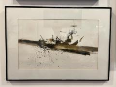 American Contemporary Ed Eller watercolor goauche on Painting - 4514861