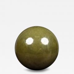 American Contemporary Green Ceramic Sphere - 4742279
