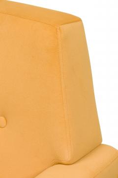 American Contemporary Mustard Yellow Velvet Chairs - 4658065