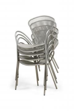 American Contemporary Steel Mesh Stackable Chairs - 4665916