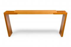 American Contemporary Walnut and Bleached Mahogany Console - 4639487