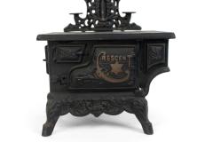 American Country Black Iron Stove Table Lamp - 4666273
